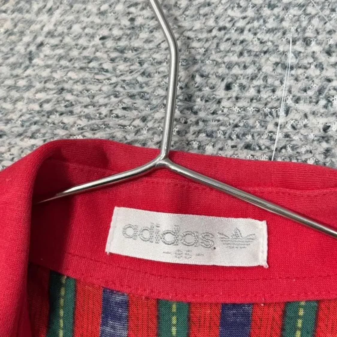 아디다스 스트라이프 레드 기능성 반팔 카라티 95 상품이미지3