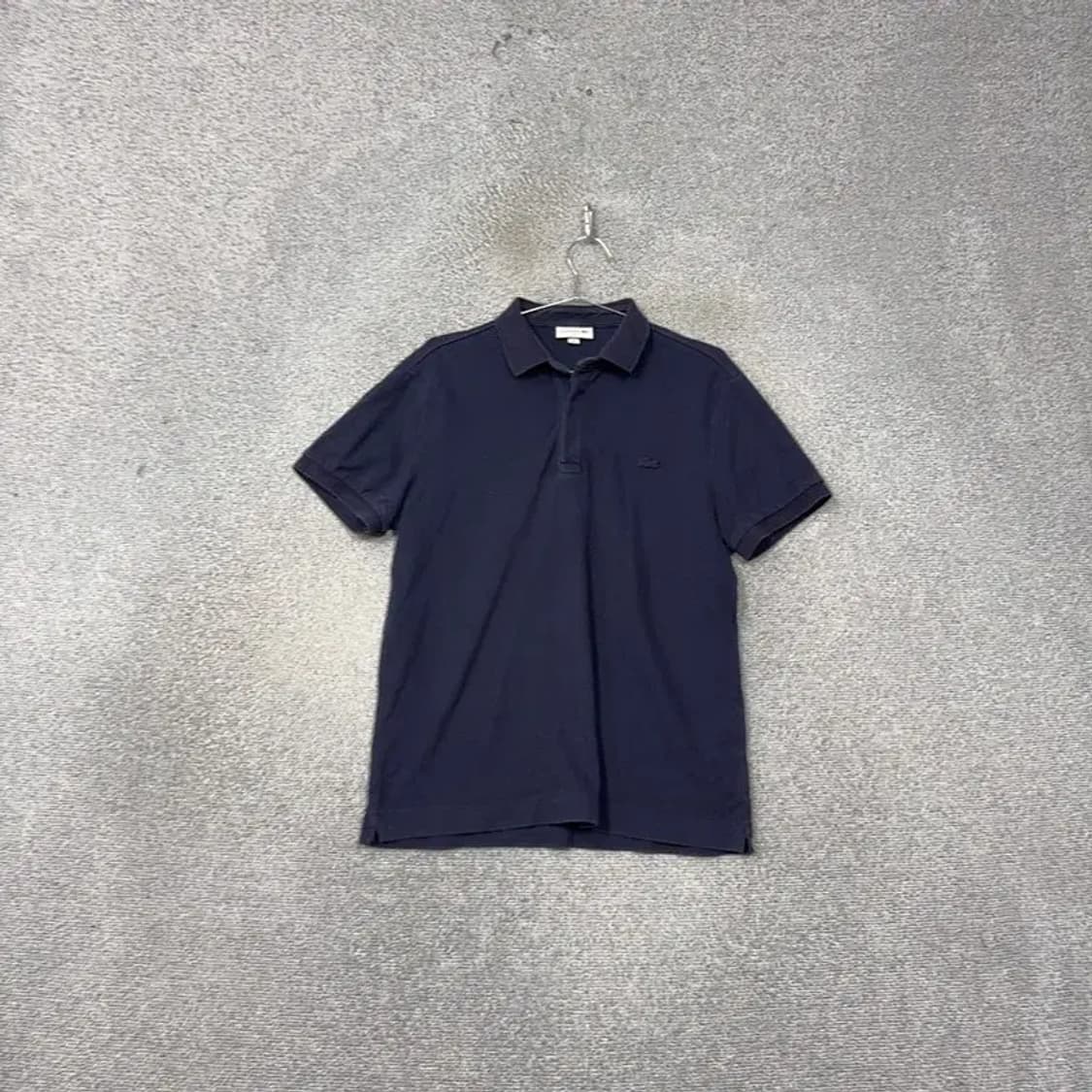 라코스테 네이비 로고 남성 반팔 카라티 100 상품이미지1