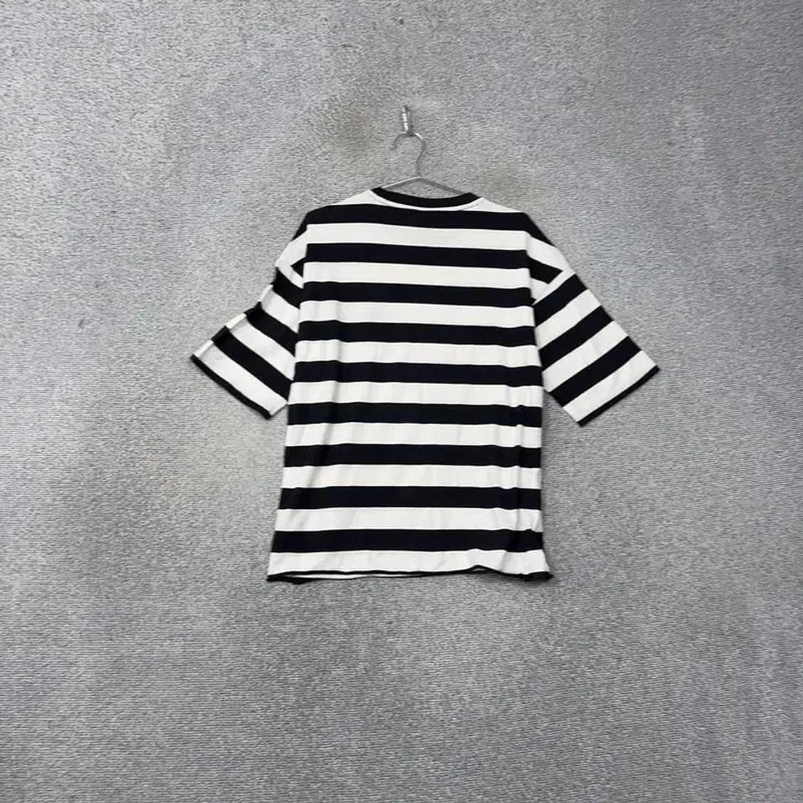 NBA 시카고불스 로고 스트라이프 5부 오버핏 반팔티 M 상품이미지2