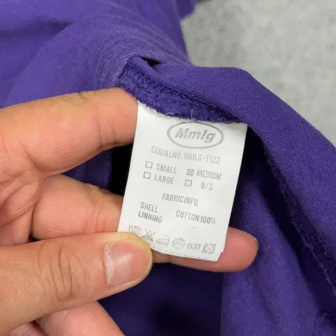 MMLB 프린팅 퍼플 반팔 티 MEDIUM 상품이미지4