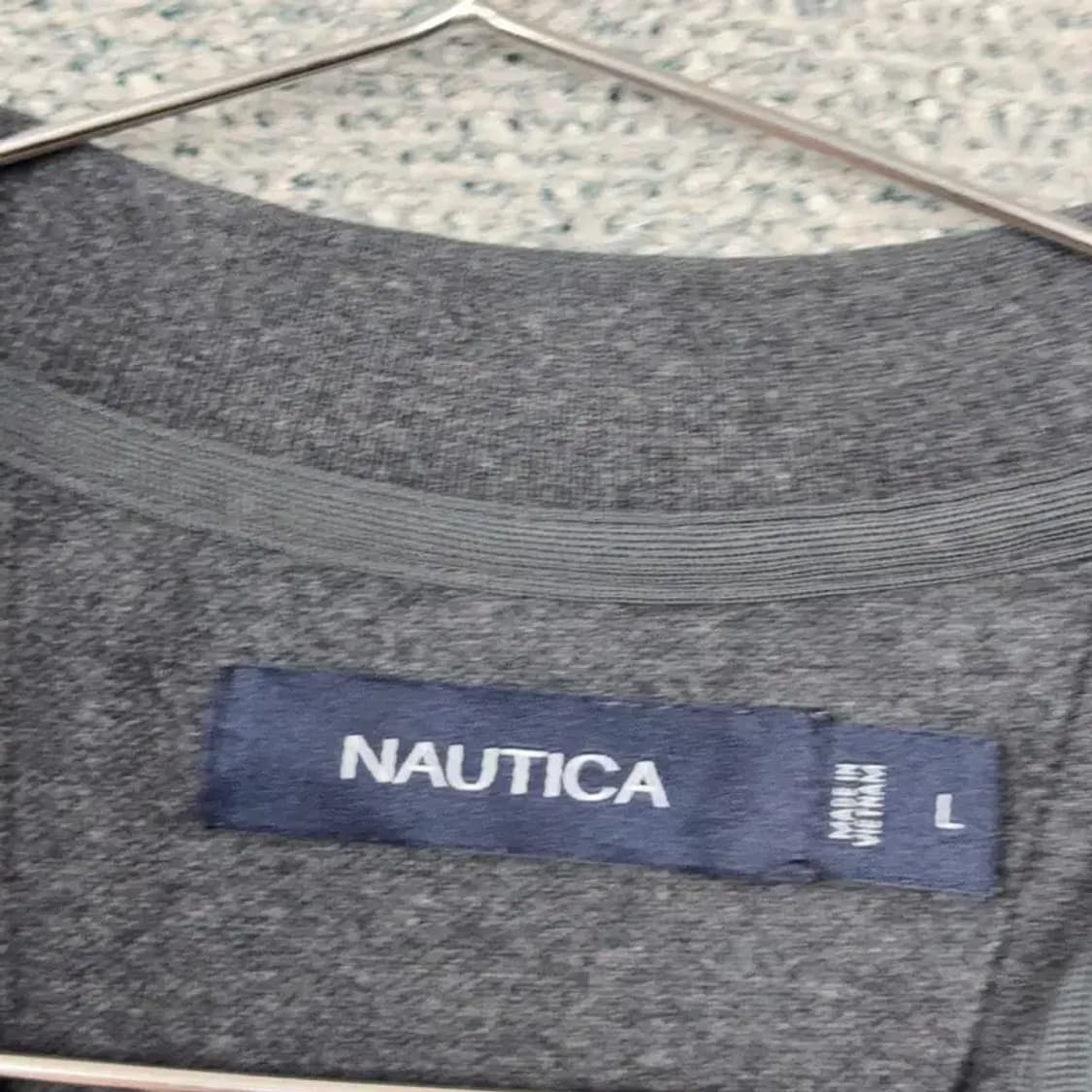 노티카 로고 캐주얼 긴팔 카라티 L 상품이미지3