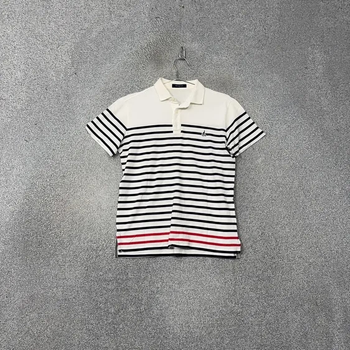 빈폴 스트라이프 화이트 로고 반팔 카라티 95 상품이미지1