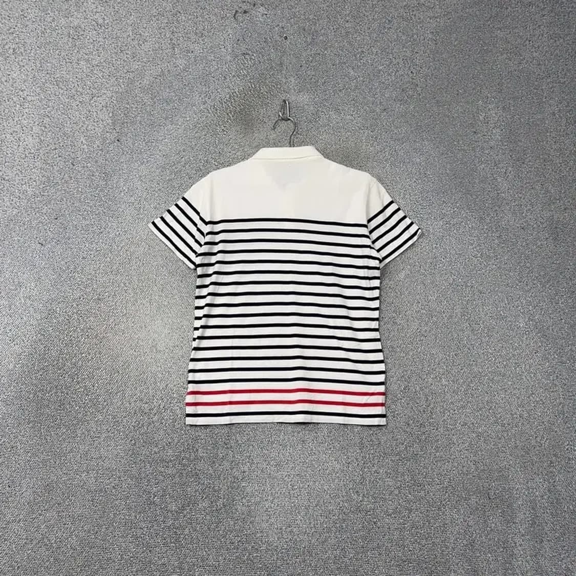 빈폴 스트라이프 화이트 로고 반팔 카라티 95 상품이미지2