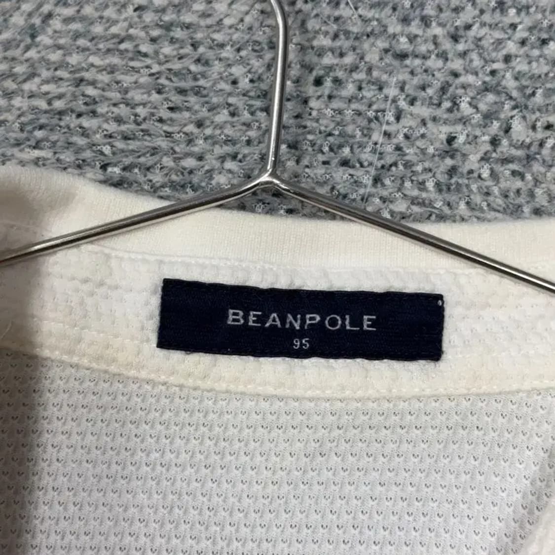 빈폴 스트라이프 화이트 로고 반팔 카라티 95 상품이미지3