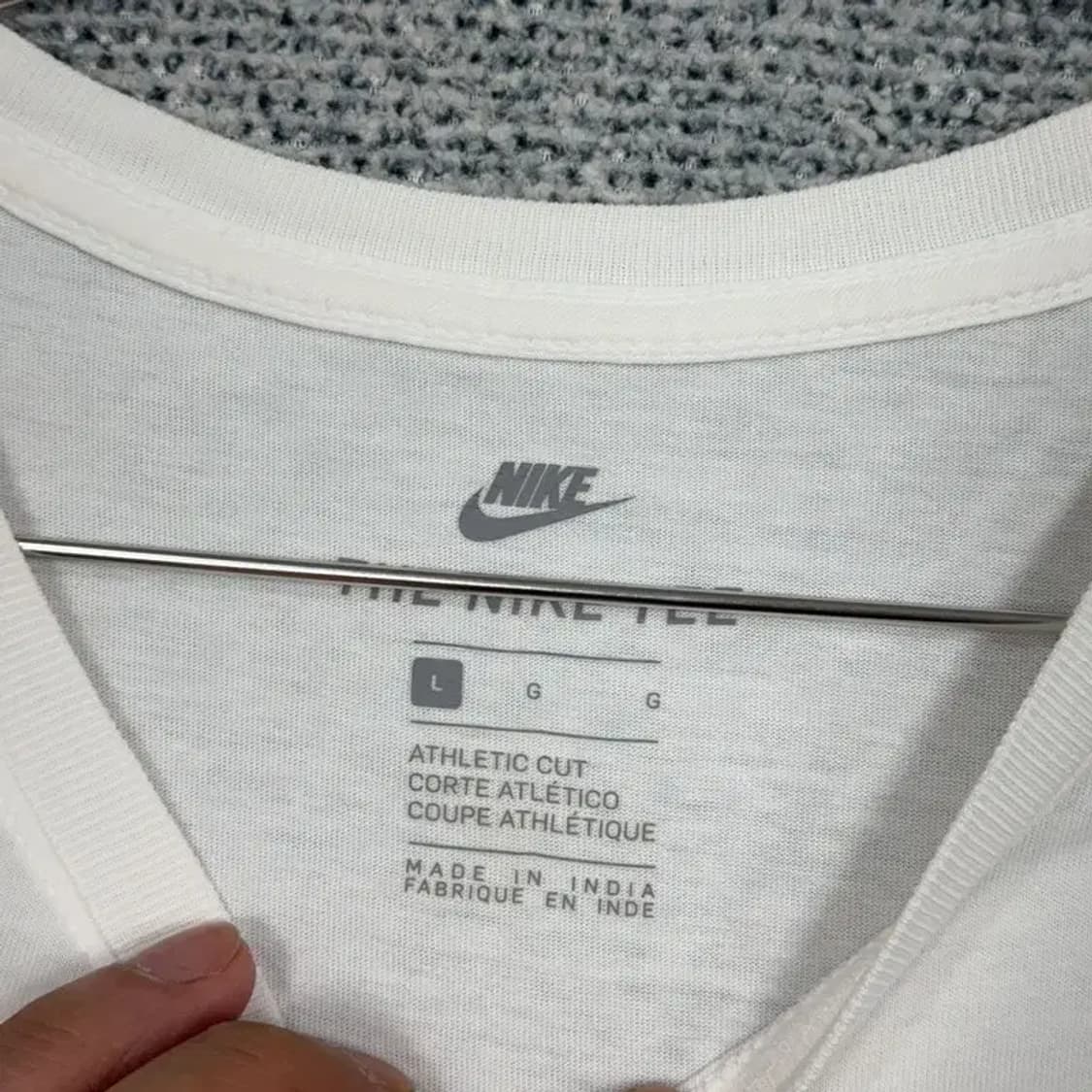 나이키 레트로 프린팅 크림 반팔 티 L 상품이미지3