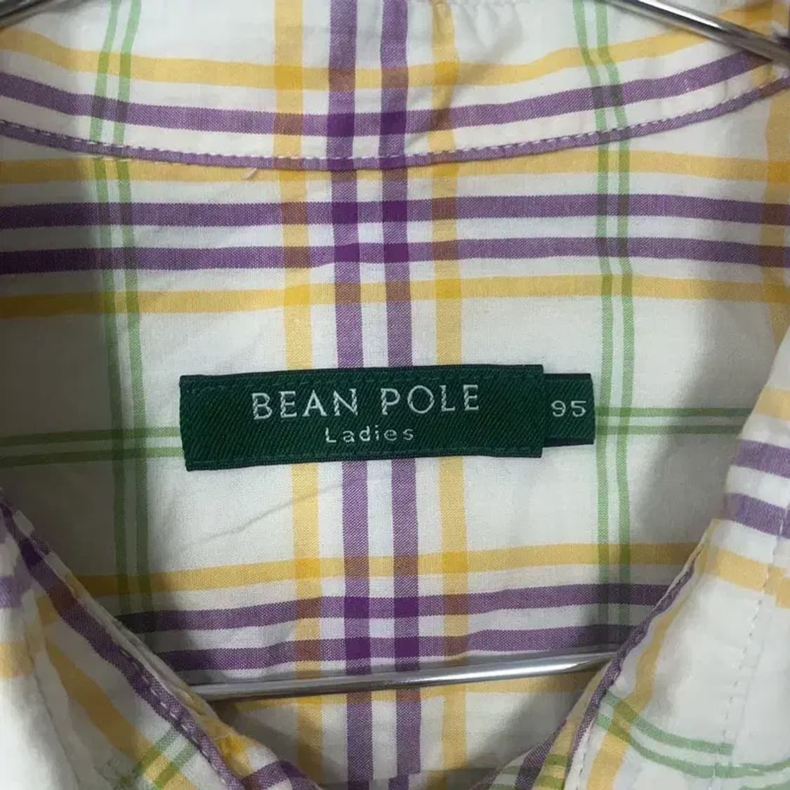 빈폴 체크 로고 여성 빈티지 셔츠 95 상품이미지5