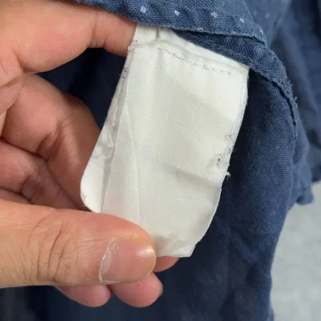 클럽모나코 도트 네이비 셔츠 S 상품이미지4