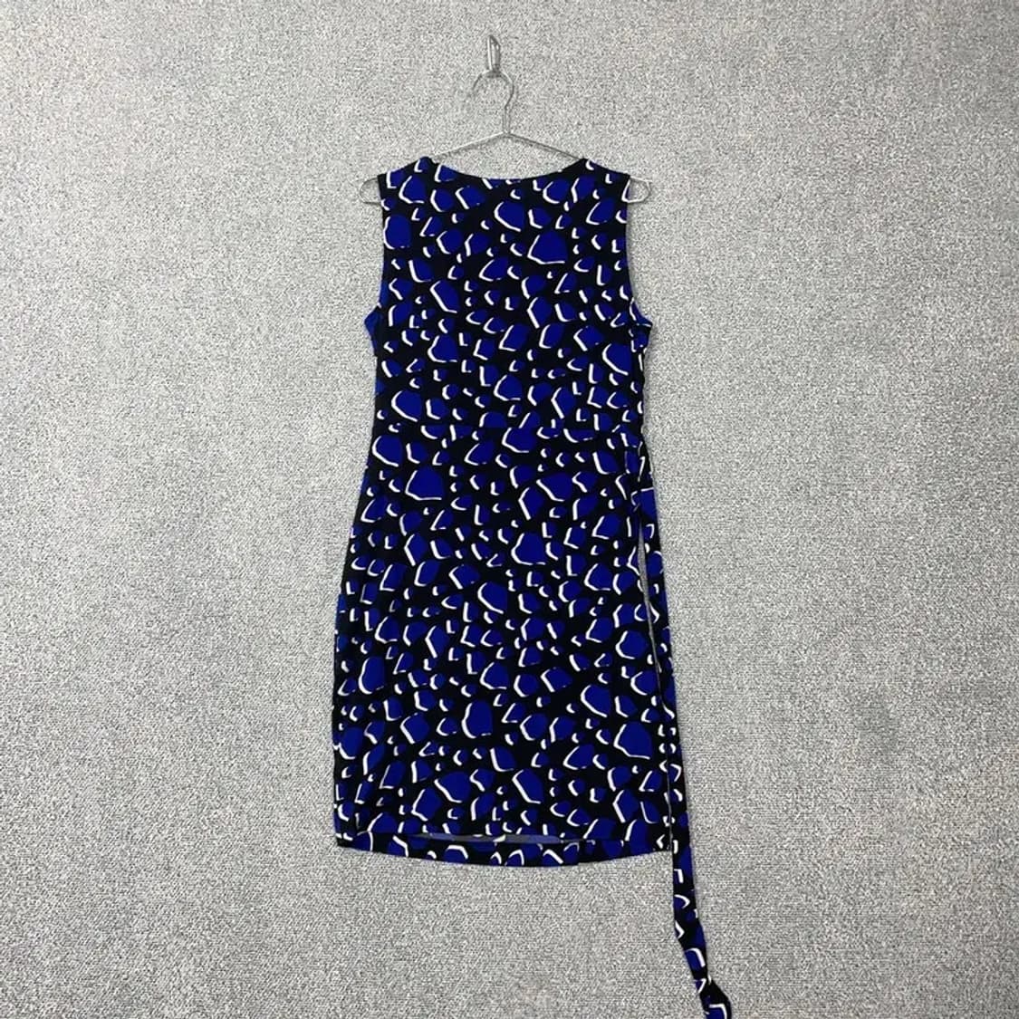 쉬스미스 네이비 블루 패턴 벨티드 원피스 77 상품이미지2