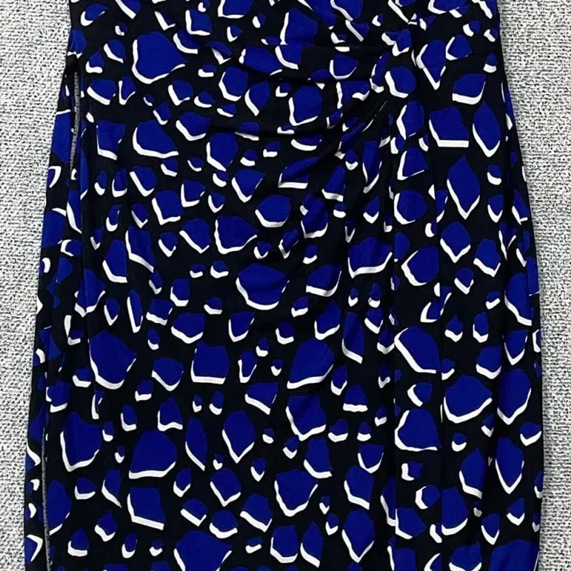 쉬스미스 네이비 블루 패턴 벨티드 원피스 77 상품이미지4