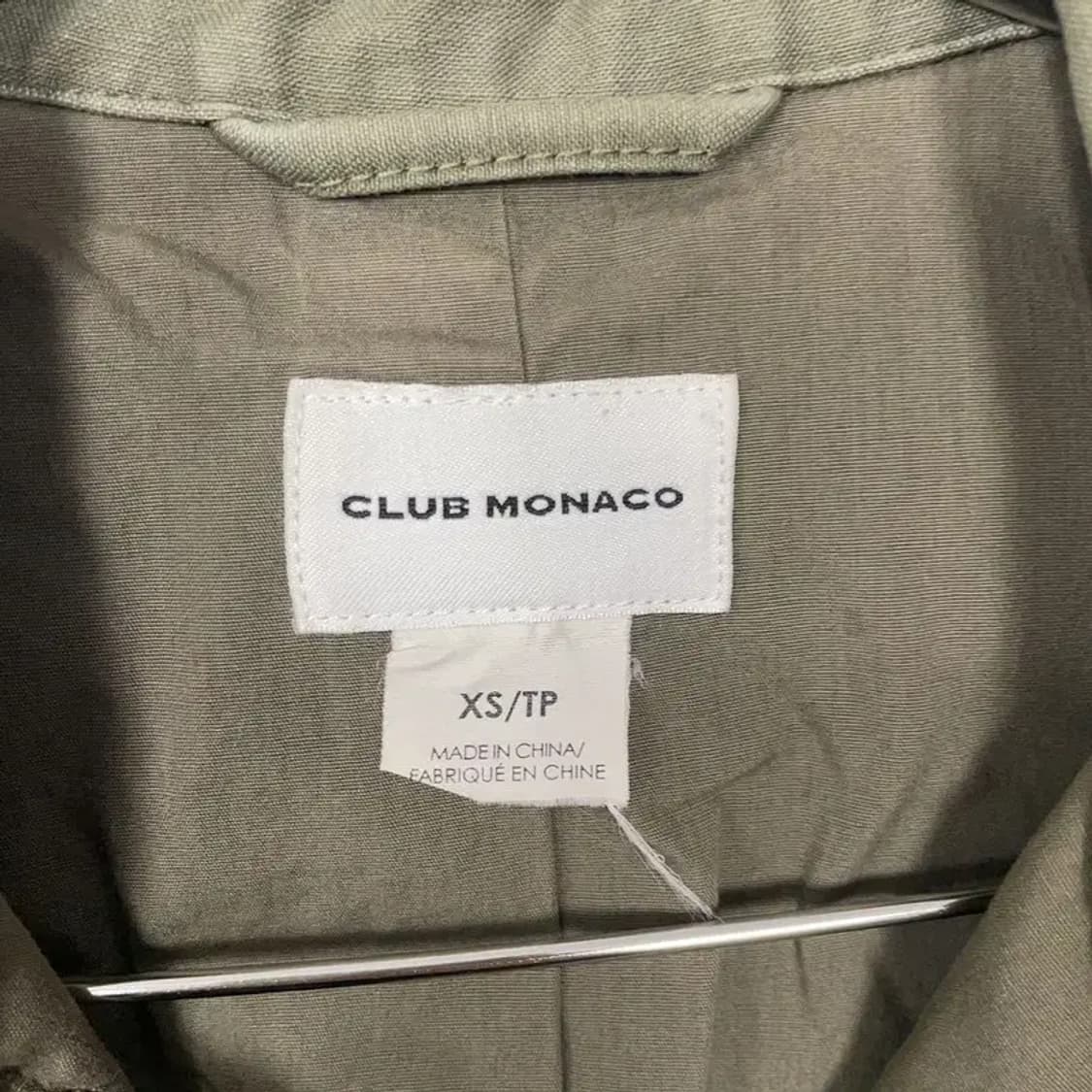 클럽모나코 카키 쿼드포켓 빈티지 셔츠 반팔 XS/TP 상품이미지5
