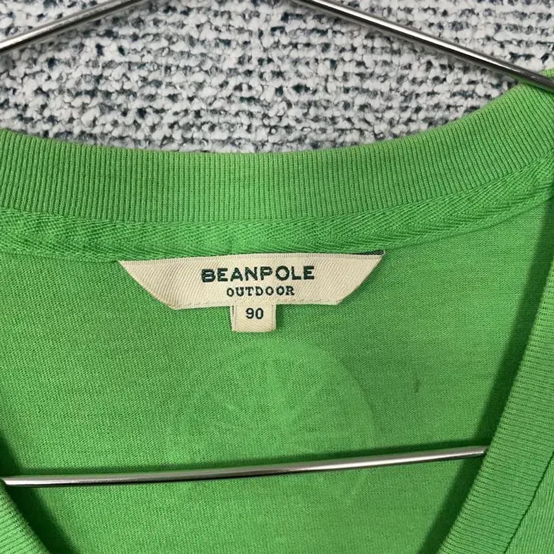 빈폴 스트라이프 그린 브이넥 반팔 티 90 상품이미지5