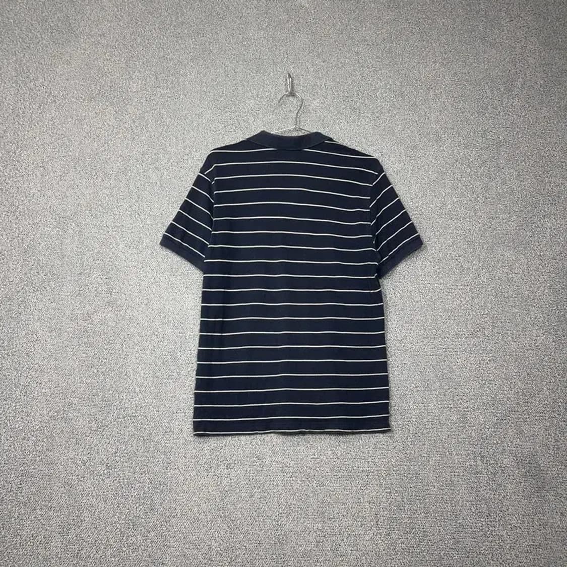 아이더 스트라이프 네이비 로고 반팔 카라티 L 상품이미지2