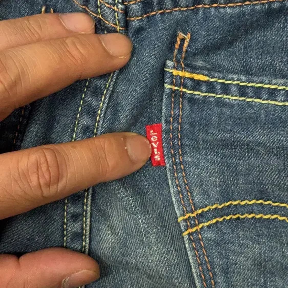 리바이스 523 남성 캐주얼 워싱 데님 반바지 30 상품이미지3