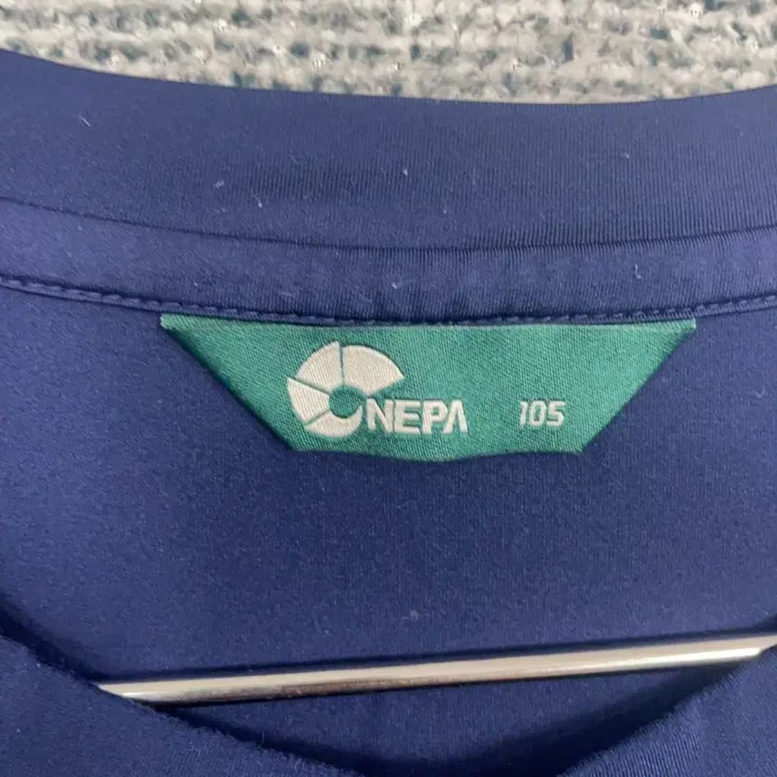 네파 네이비 로고 등산 기능성 긴팔 티 105 상품이미지3