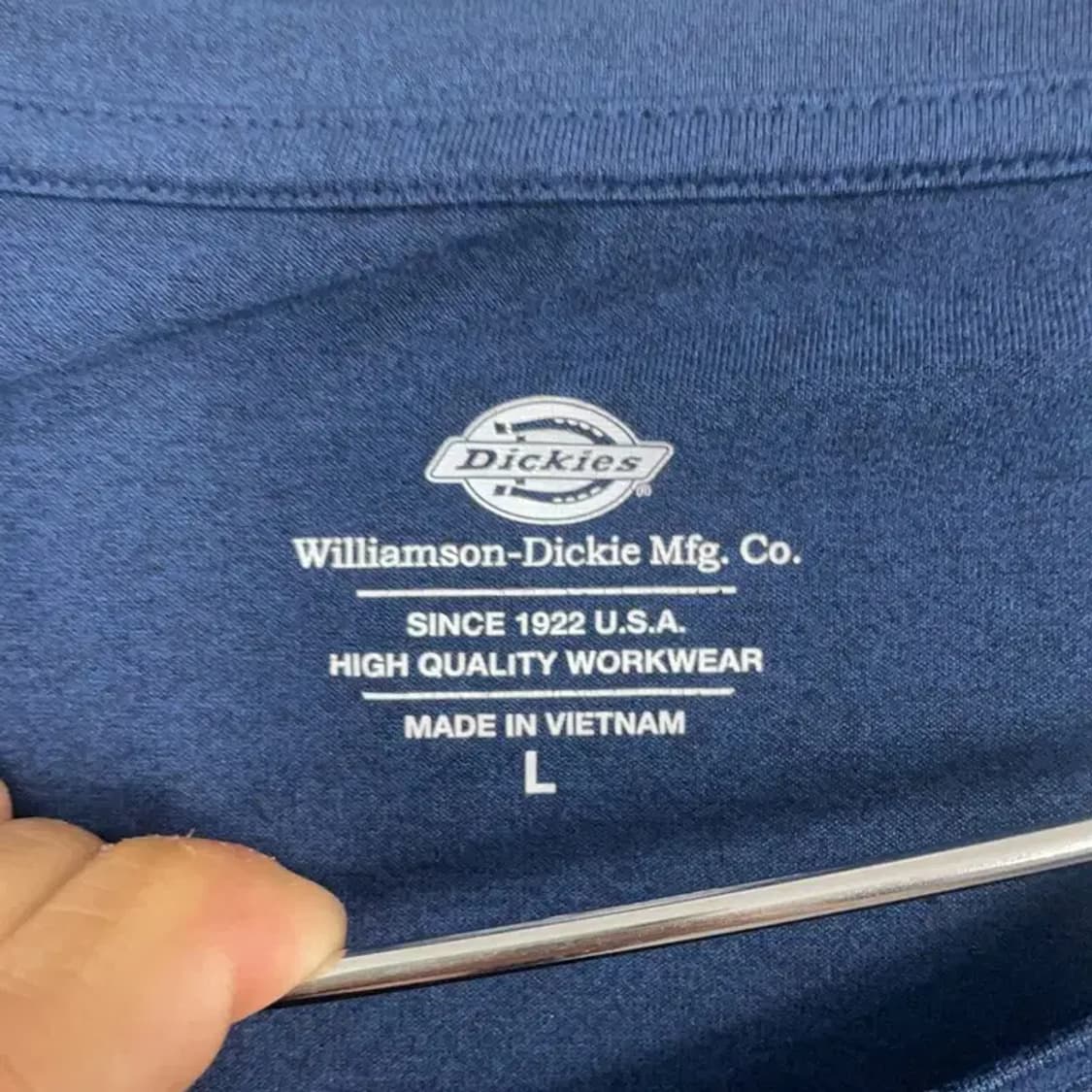 디키즈 네이비 스펠 로고 반팔 티 L 상품이미지3