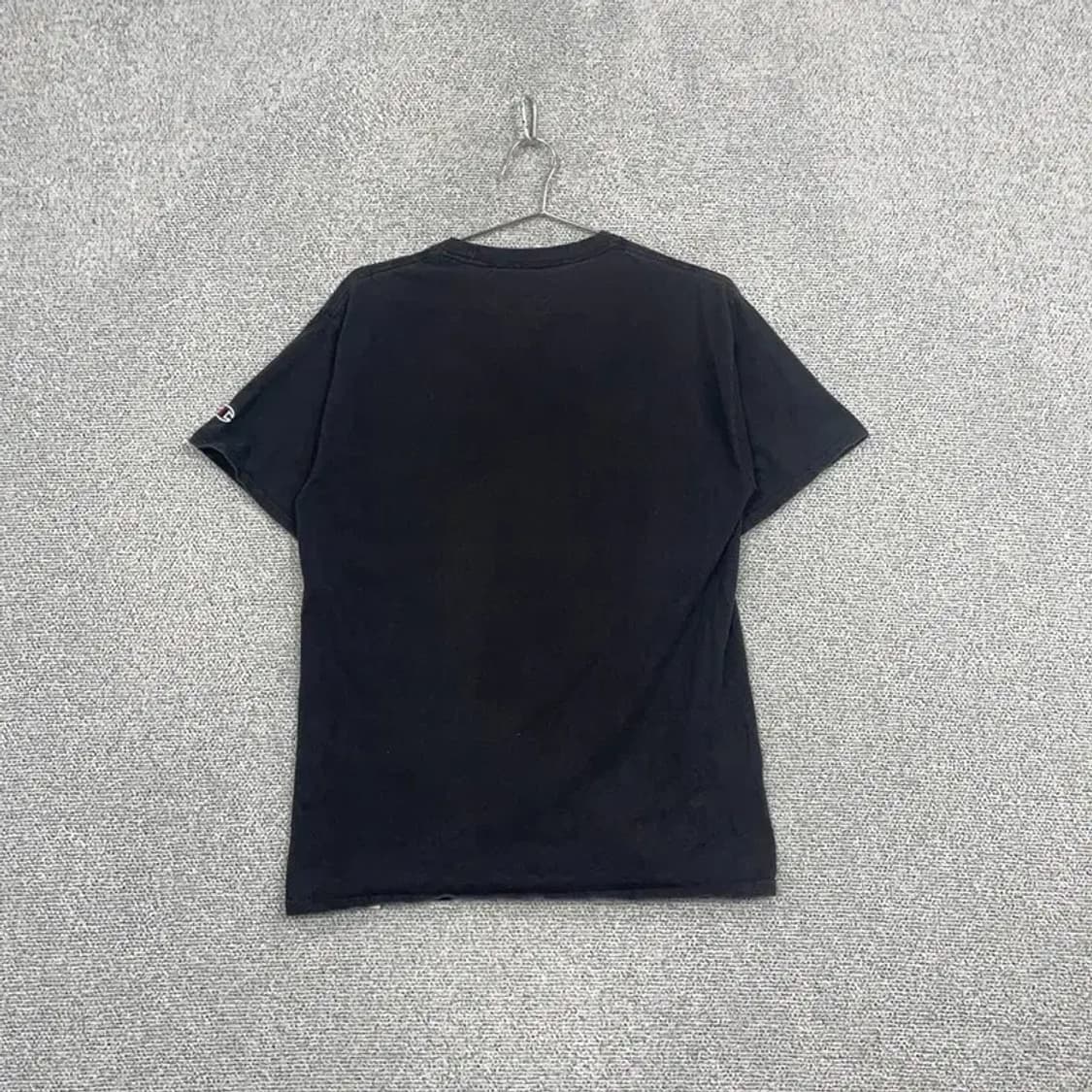 챔피온 프린팅 블랙 반팔 티 L/G 상품이미지2