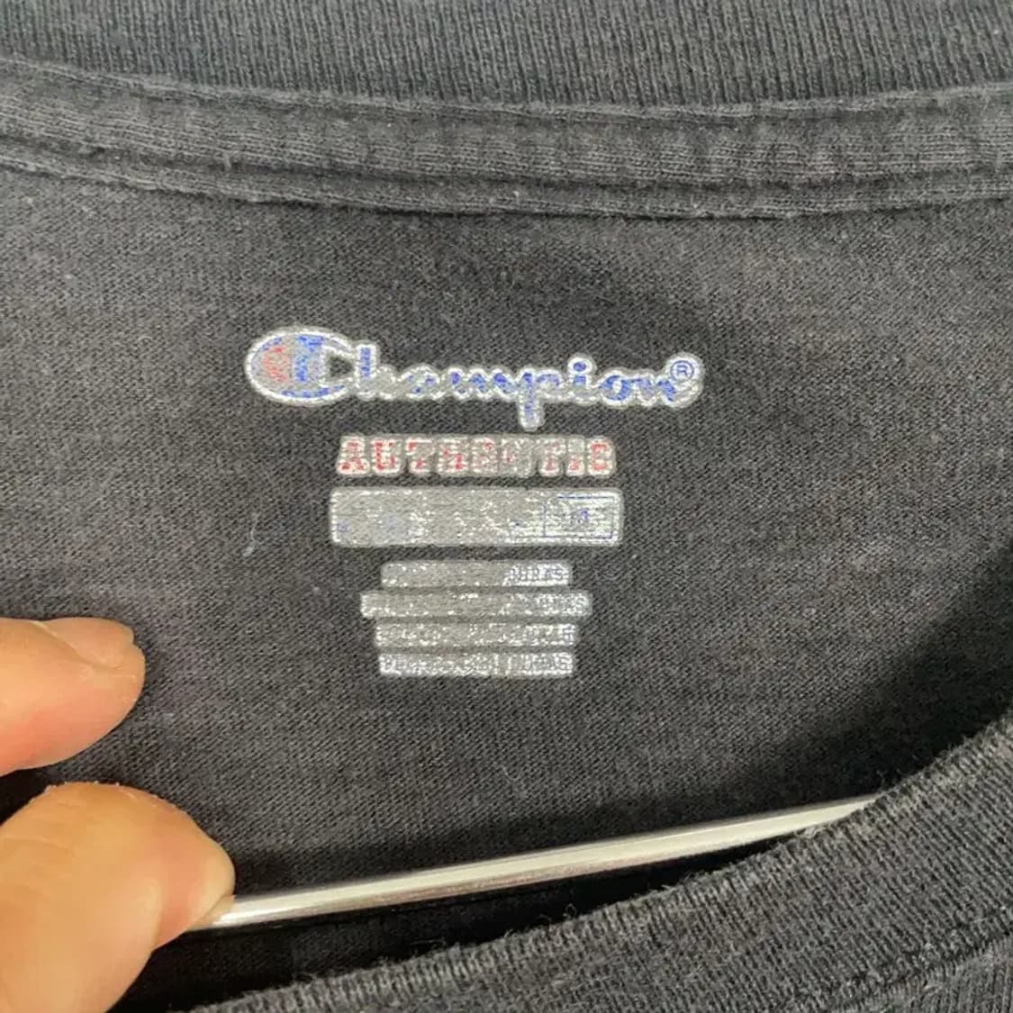 챔피온 프린팅 블랙 반팔 티 L/G 상품이미지5