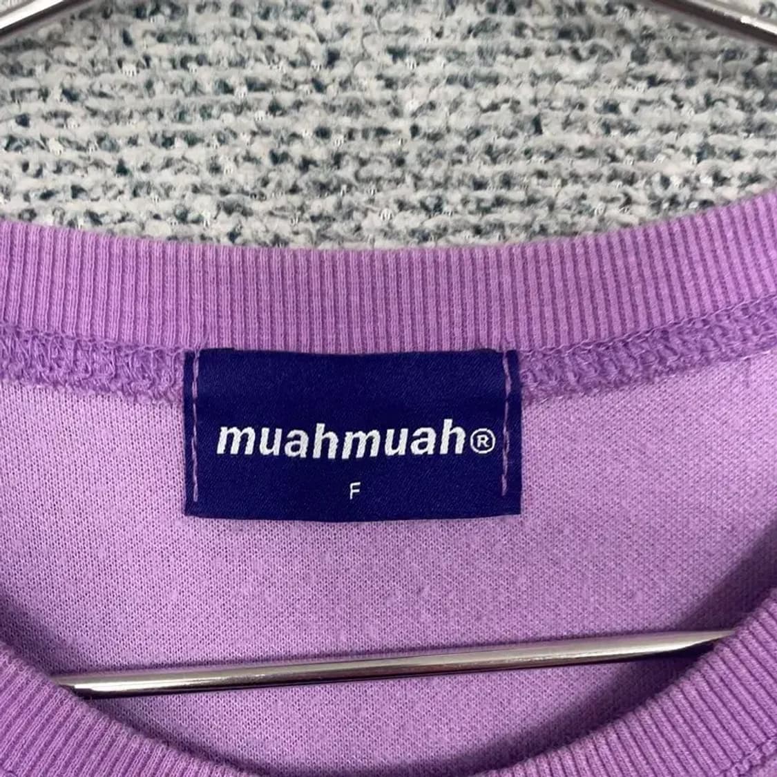 무아무아 퍼플 캐주얼 로고 반팔 티 F 상품이미지6