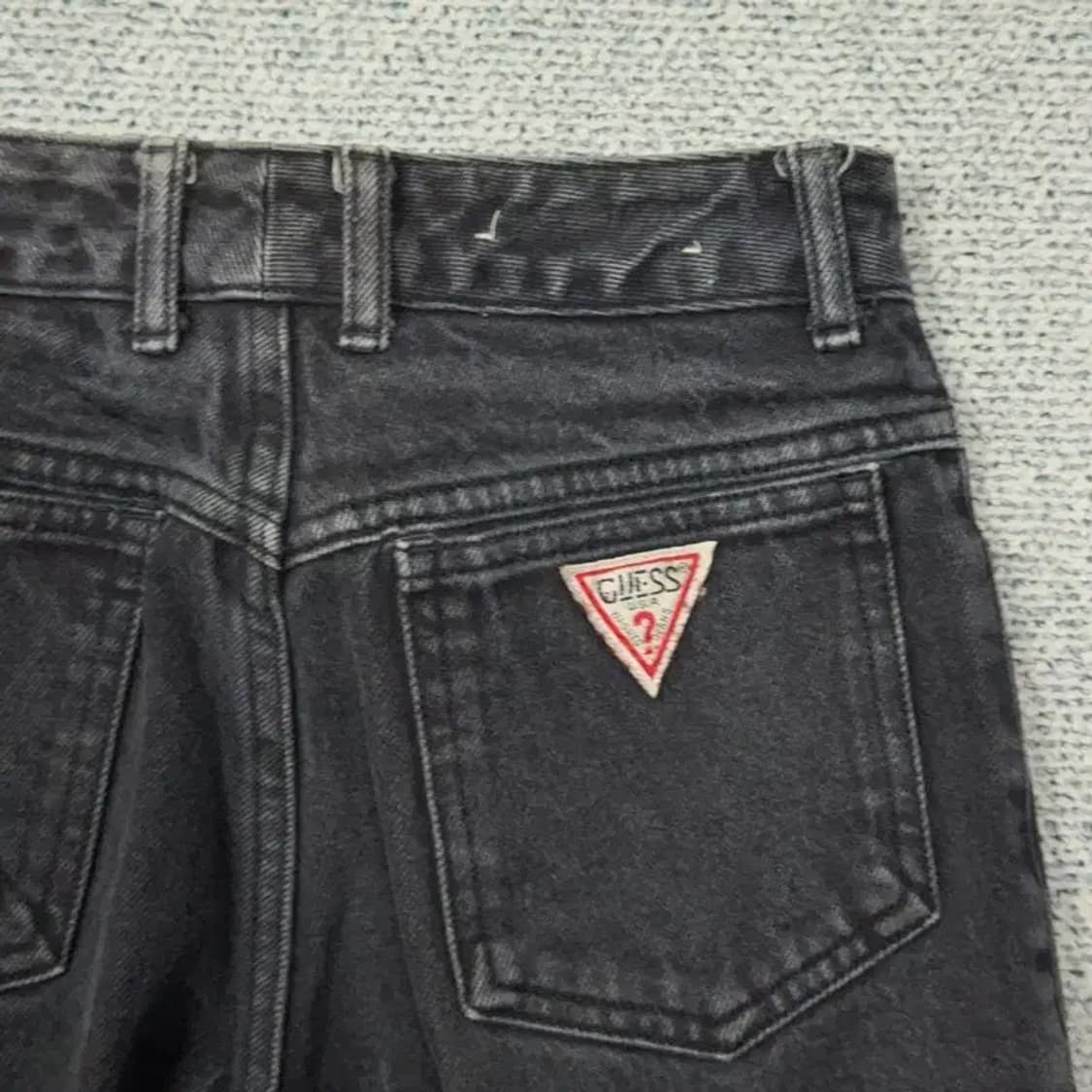 게스 흑청 배기핏 데님팬츠 24 상품이미지5