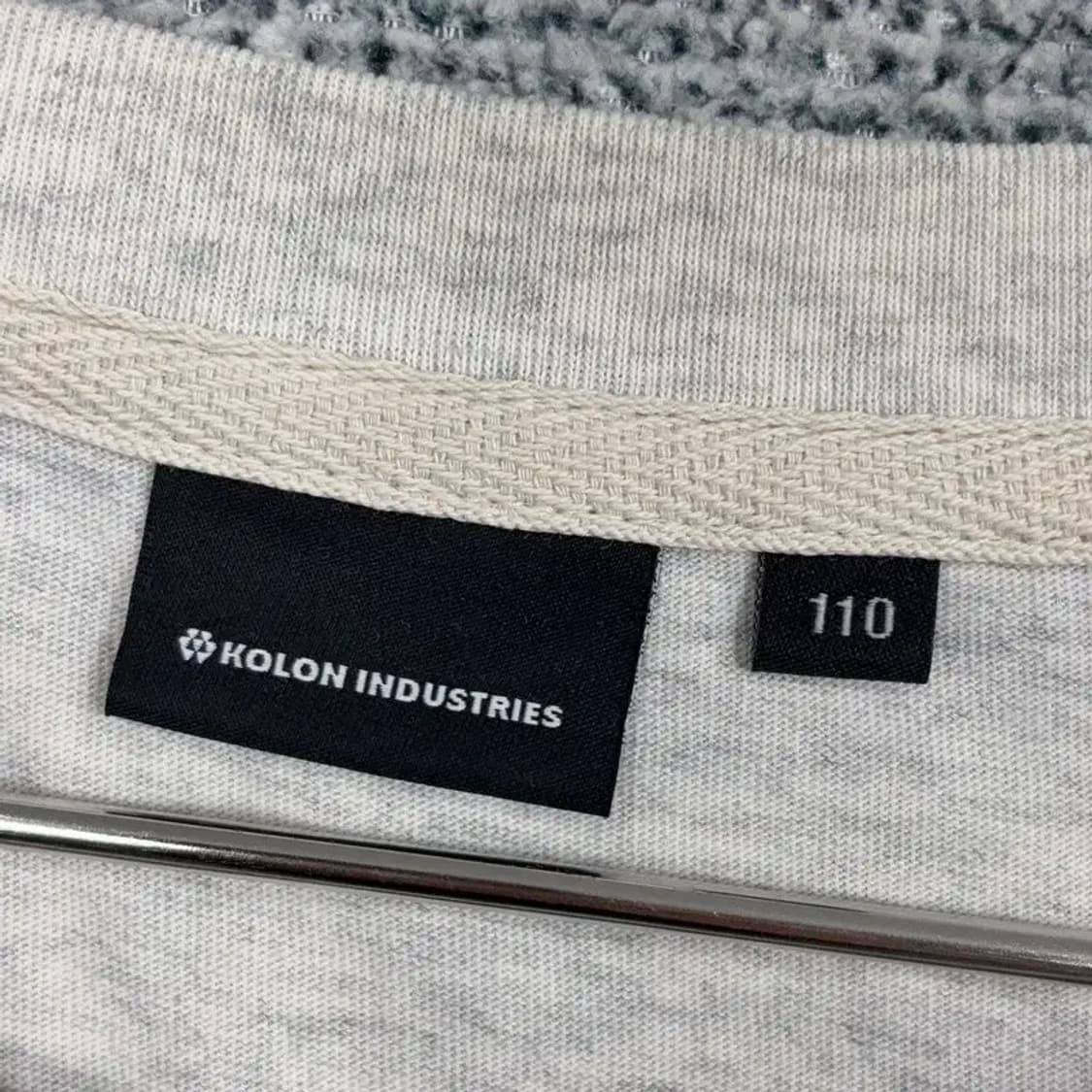 코오롱 프린팅 라이트 그레이 반팔 티 110 상품이미지6