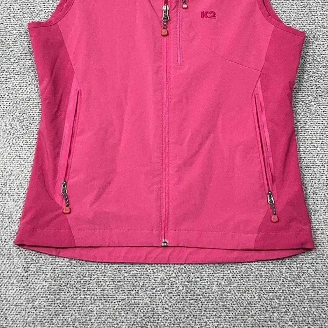 K2 핑크 로고 바람막이 조끼 85 상품이미지4