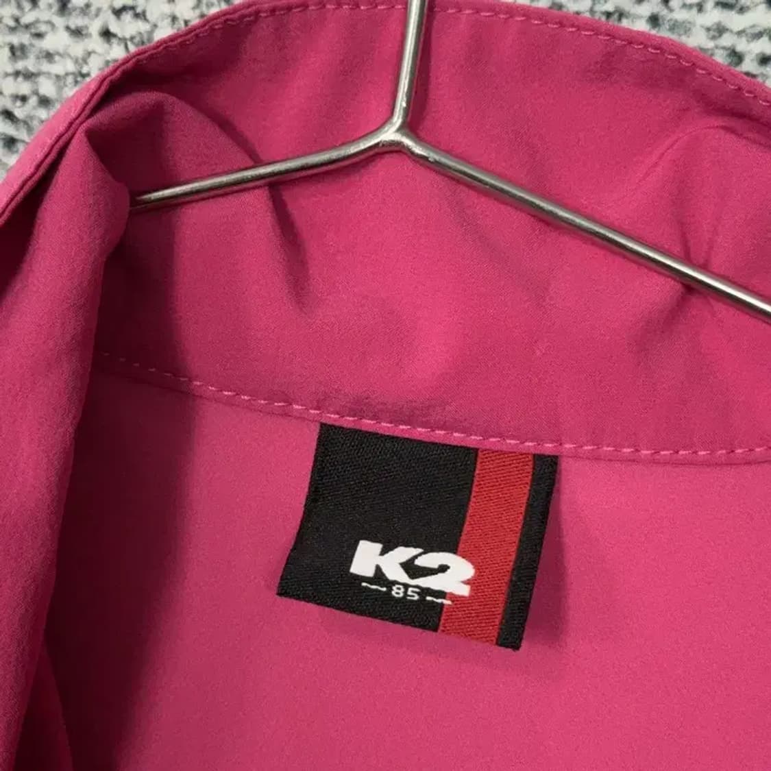 K2 핑크 로고 바람막이 조끼 85 상품이미지5