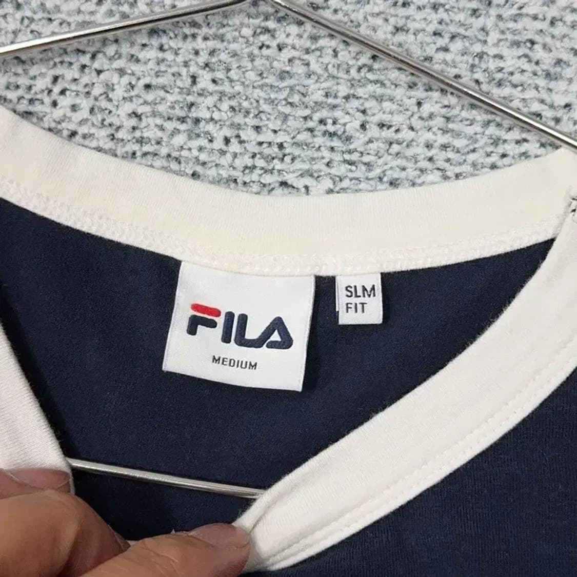 휠라 프린팅 크롭 링거티 반팔티 M 상품이미지3