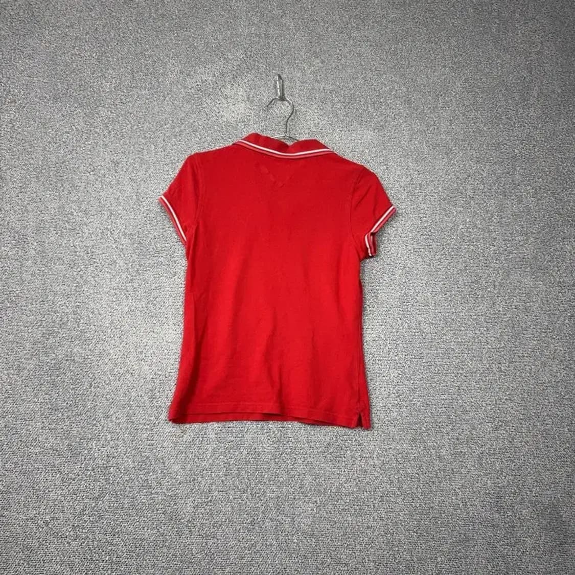 타미힐피거 레드 스키니핏 반팔 카라티 MEDIUM 상품이미지2