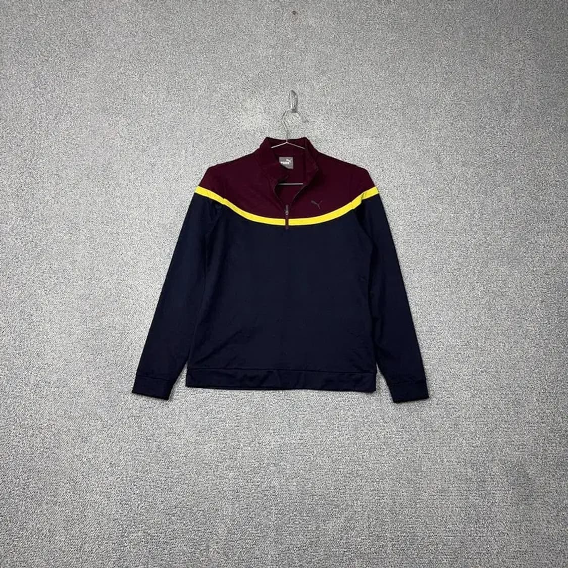 푸마 로고 기능성 반집업 긴팔티 S 상품이미지1