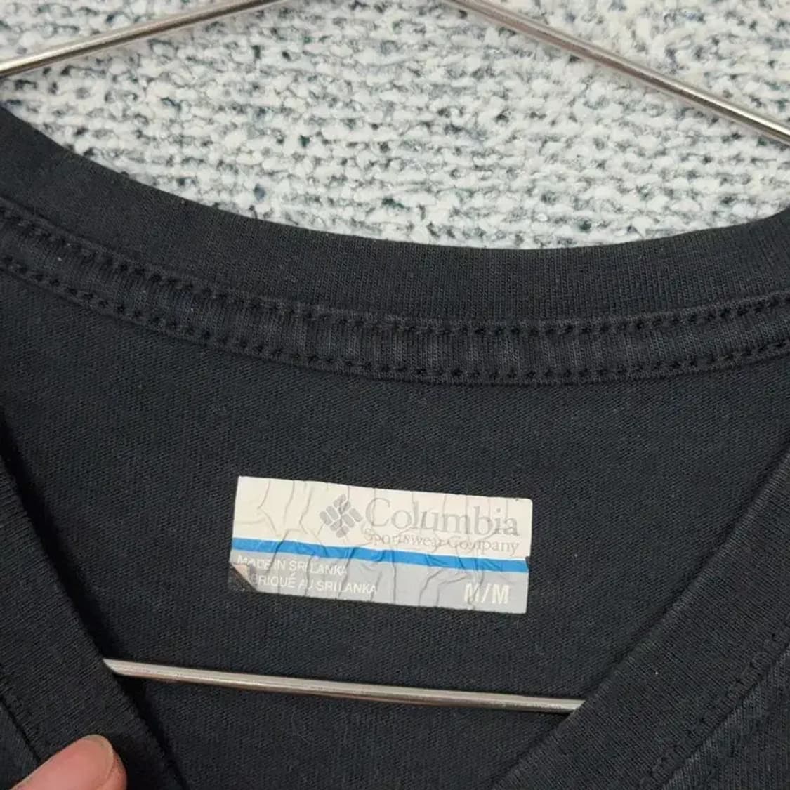 콜롬비아 블랙 포켓 프린팅 반팔 티 M/M 상품이미지3