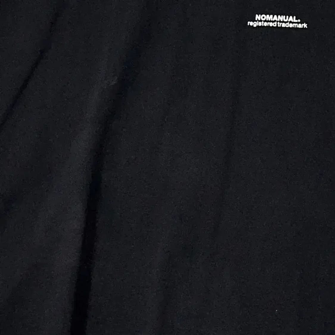 노매뉴얼 블랙 로고 박스핏 반팔 티 M 상품이미지4