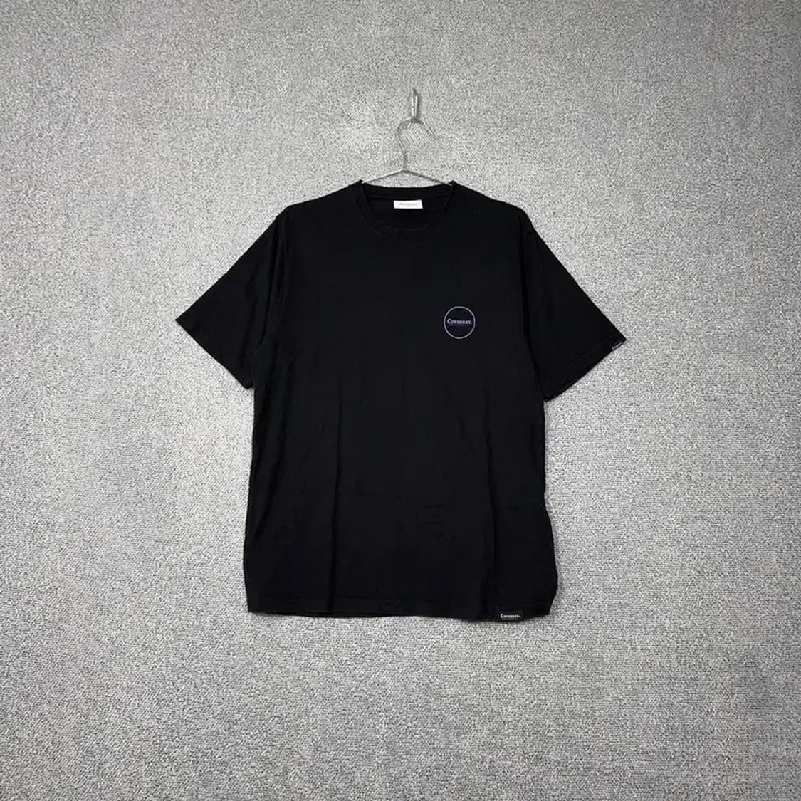 커버낫 블랙 프린팅 반팔 티 L 상품이미지1