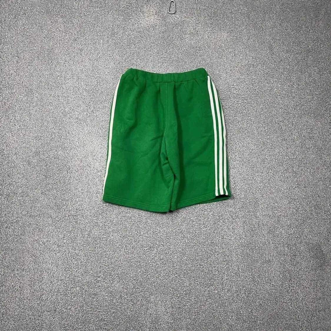 아디다스 그린 불꽃 로고 삼선 코튼 반바지 S 상품이미지2