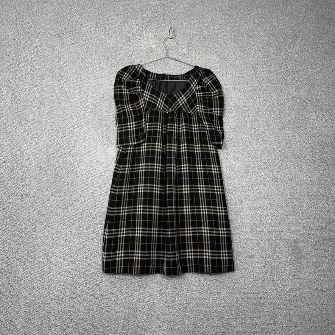 케네스 레이디 캐주얼 체크 블랙 원피스 38 상품이미지1