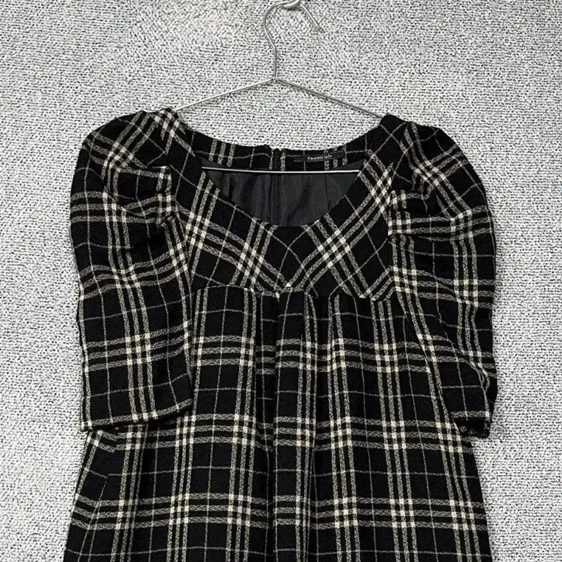 케네스 레이디 캐주얼 체크 블랙 원피스 38 상품이미지3
