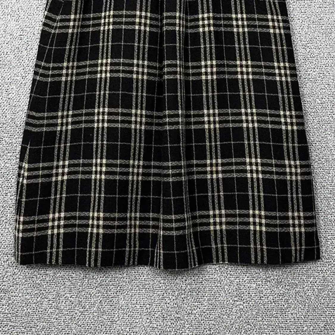 케네스 레이디 캐주얼 체크 블랙 원피스 38 상품이미지4