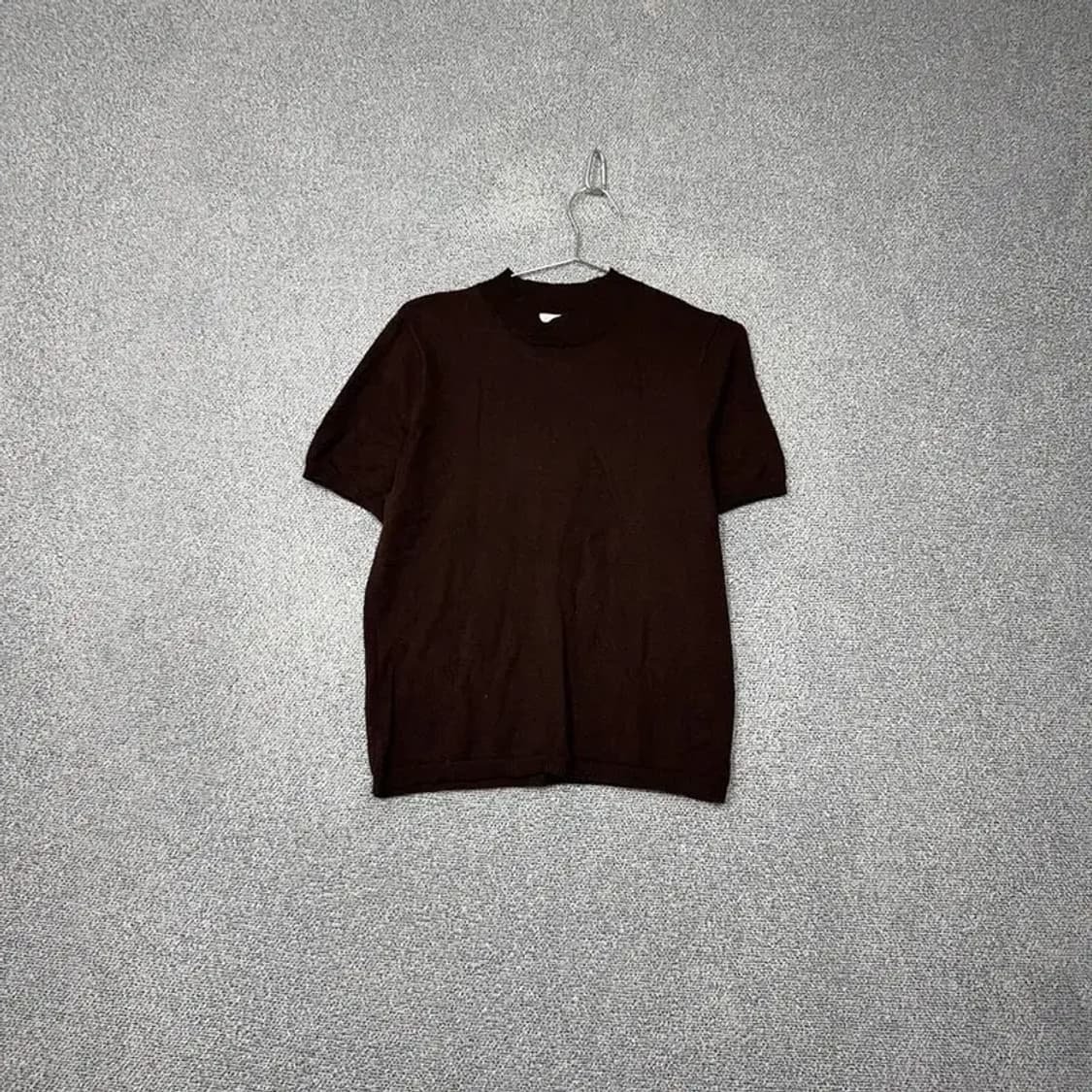 에이치엔앰 브라운 비스코스 반팔 티 M 상품이미지1