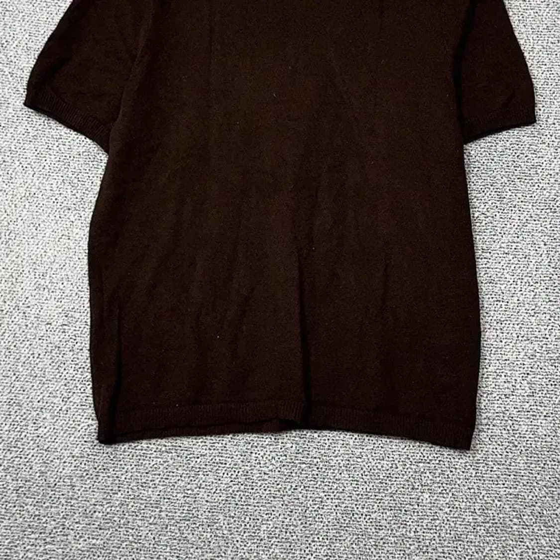 에이치엔앰 브라운 비스코스 반팔 티 M 상품이미지4