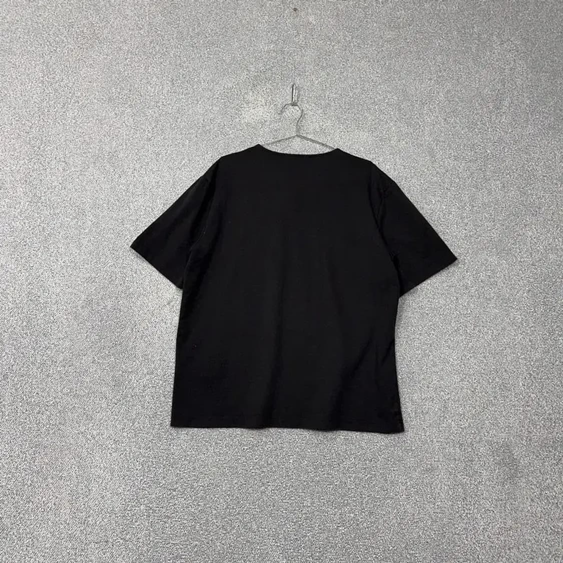 마인드브릿지 블랙 무지 오버핏 반팔 티 110 상품이미지2