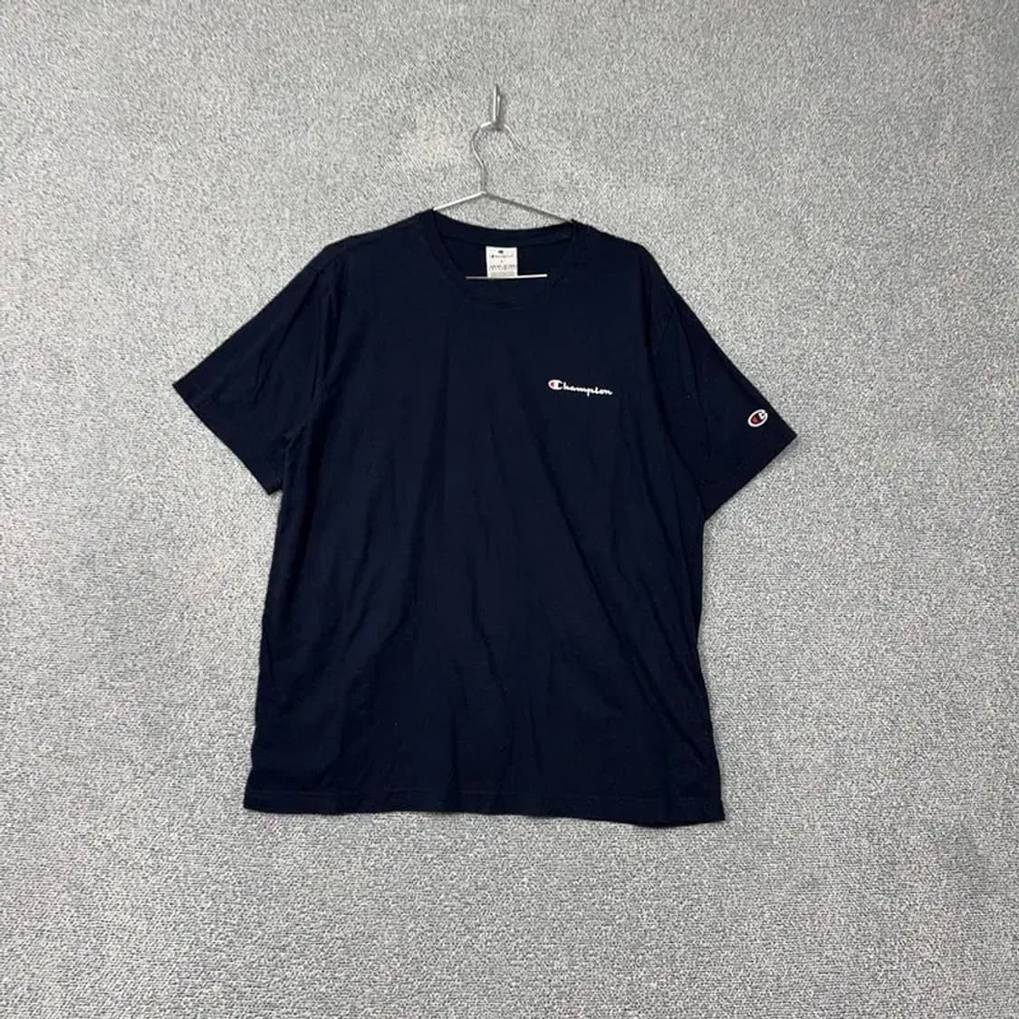 챔피온 네이비 스펠 로고 반팔 티 L 상품이미지1