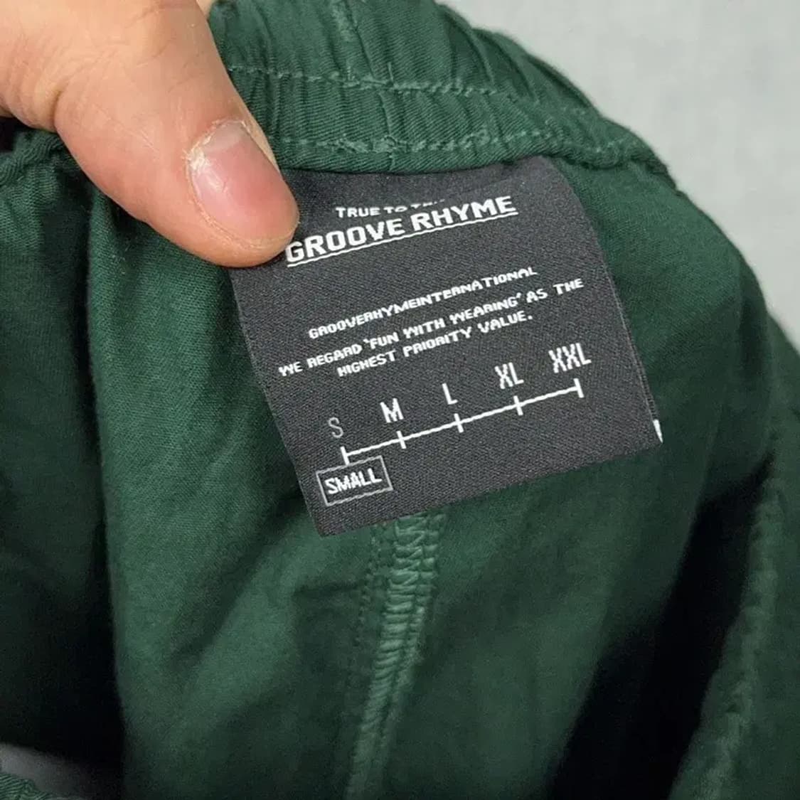 그루브라임 캐주얼 그린 반바지 S 상품이미지5