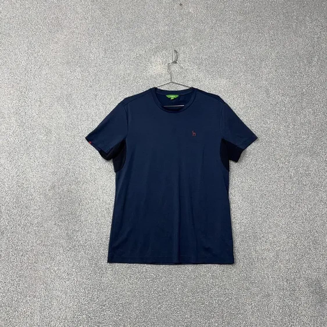 해지스 네이비 로고 기능성 반팔 티 95 상품이미지1