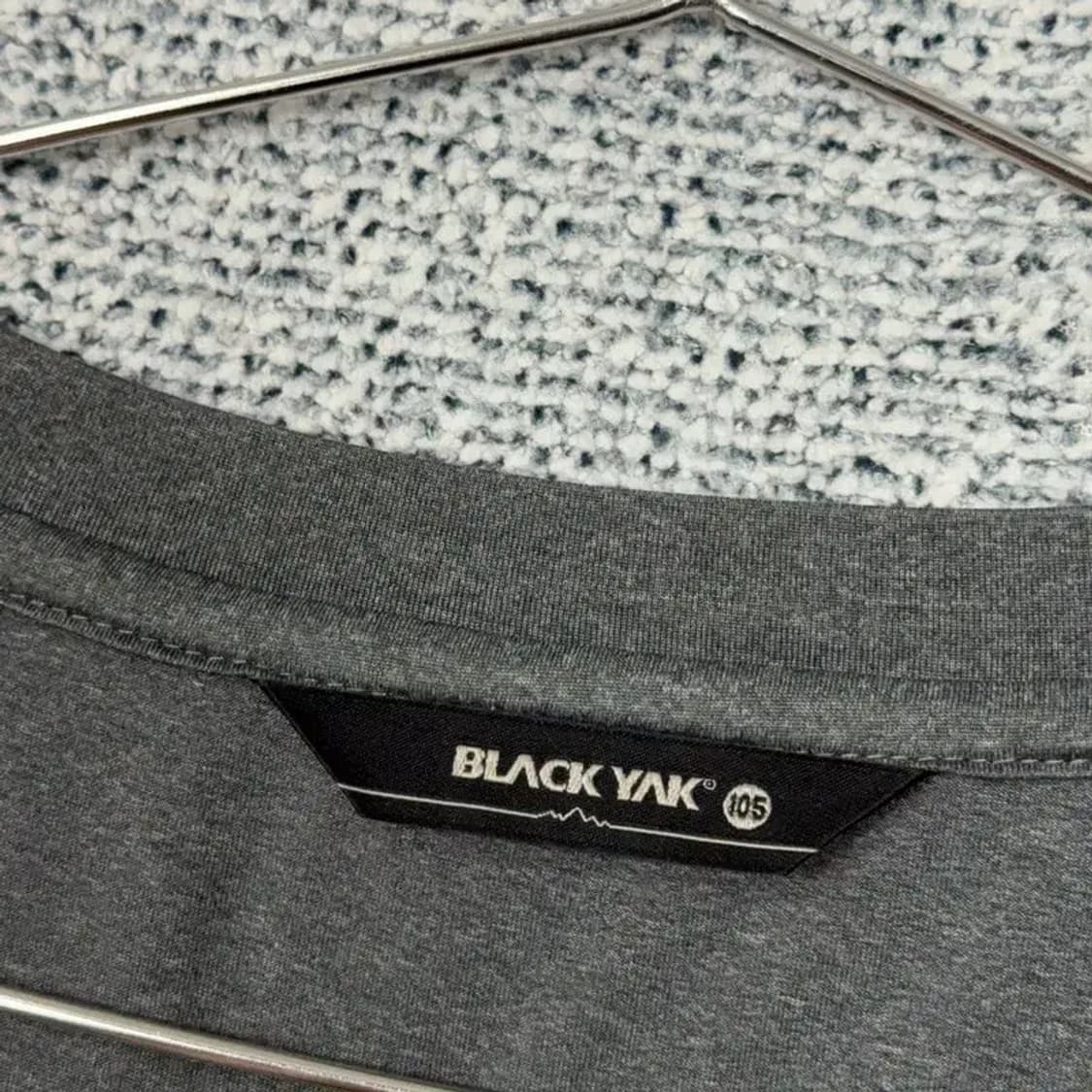 블랙야크 그레이 로고 기능성 반팔 티 105 상품이미지5