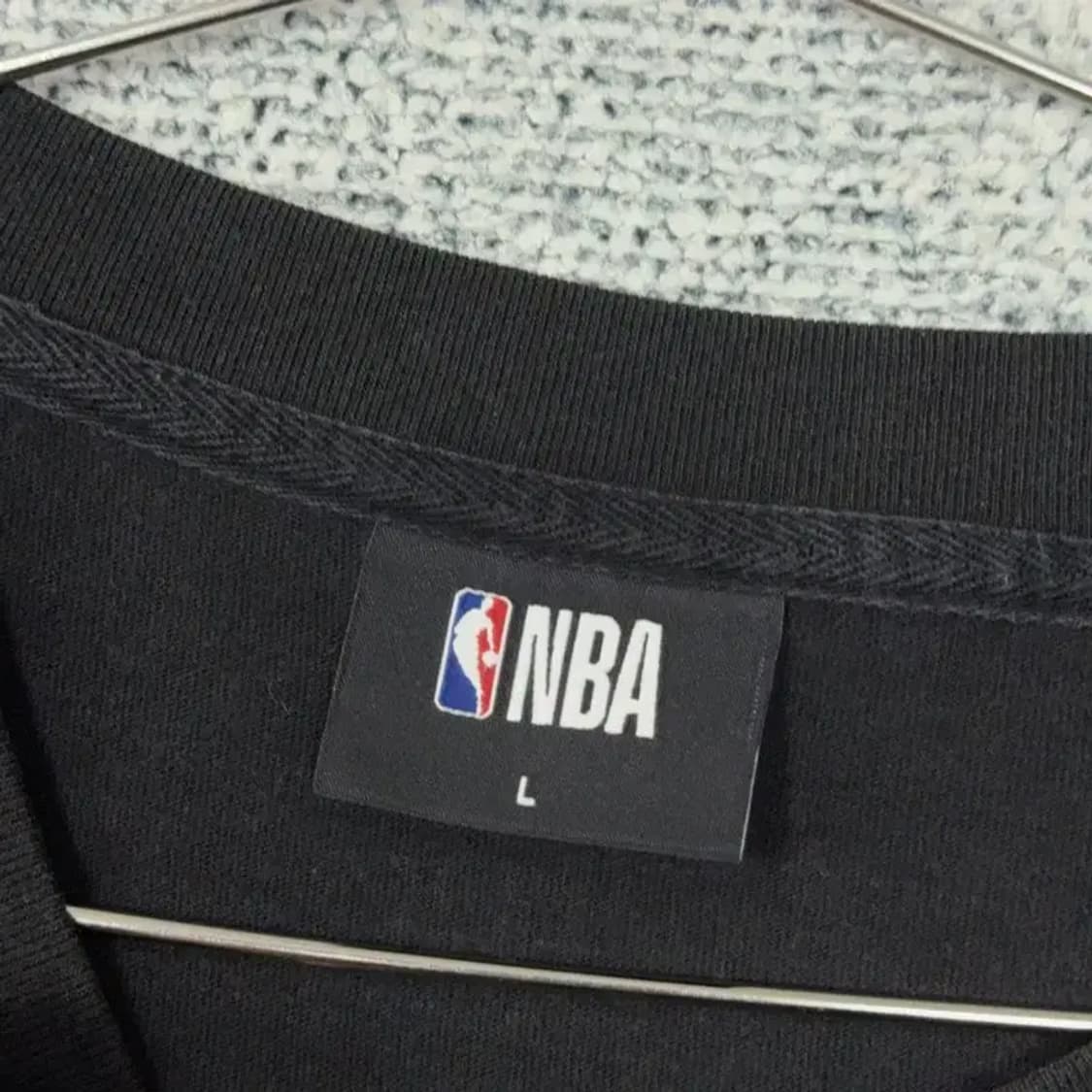 NBA 시카고불스 프린팅 블랙 반팔 티 L 상품이미지3