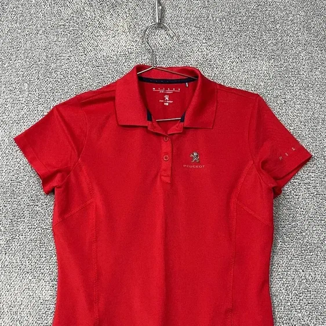 밀레 레드 로고 여성 기능성 반팔 카라티 95(M) 상품이미지3