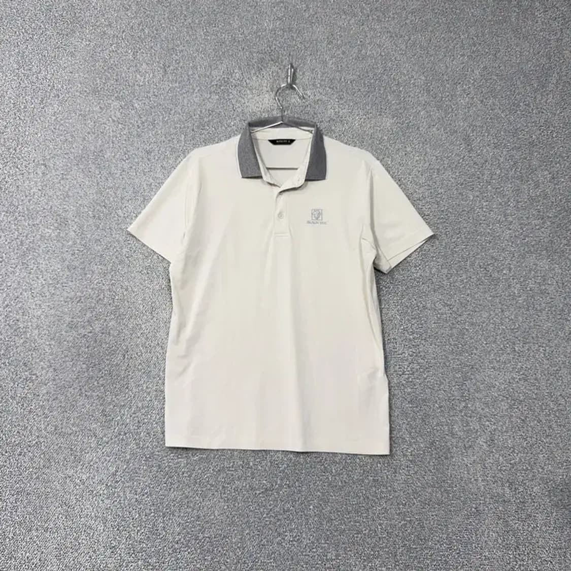 블랙야크 크림 로고 기능성 반팔 카라티 100 상품이미지1