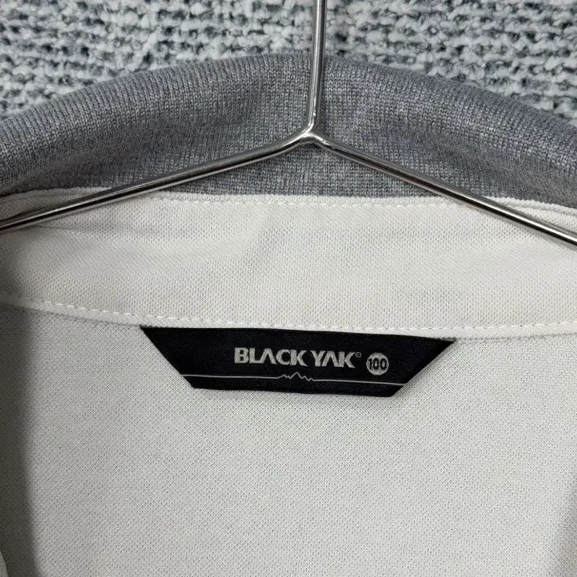 블랙야크 크림 로고 기능성 반팔 카라티 100 상품이미지3