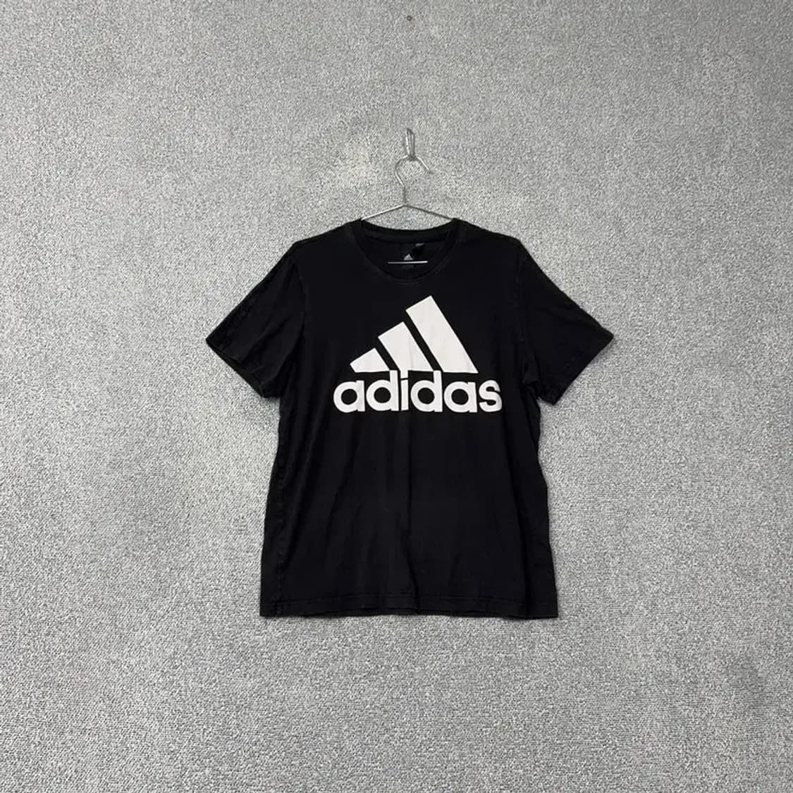아디다스 프린팅 블랙 빅로고 반팔 티 3XL 상품이미지1