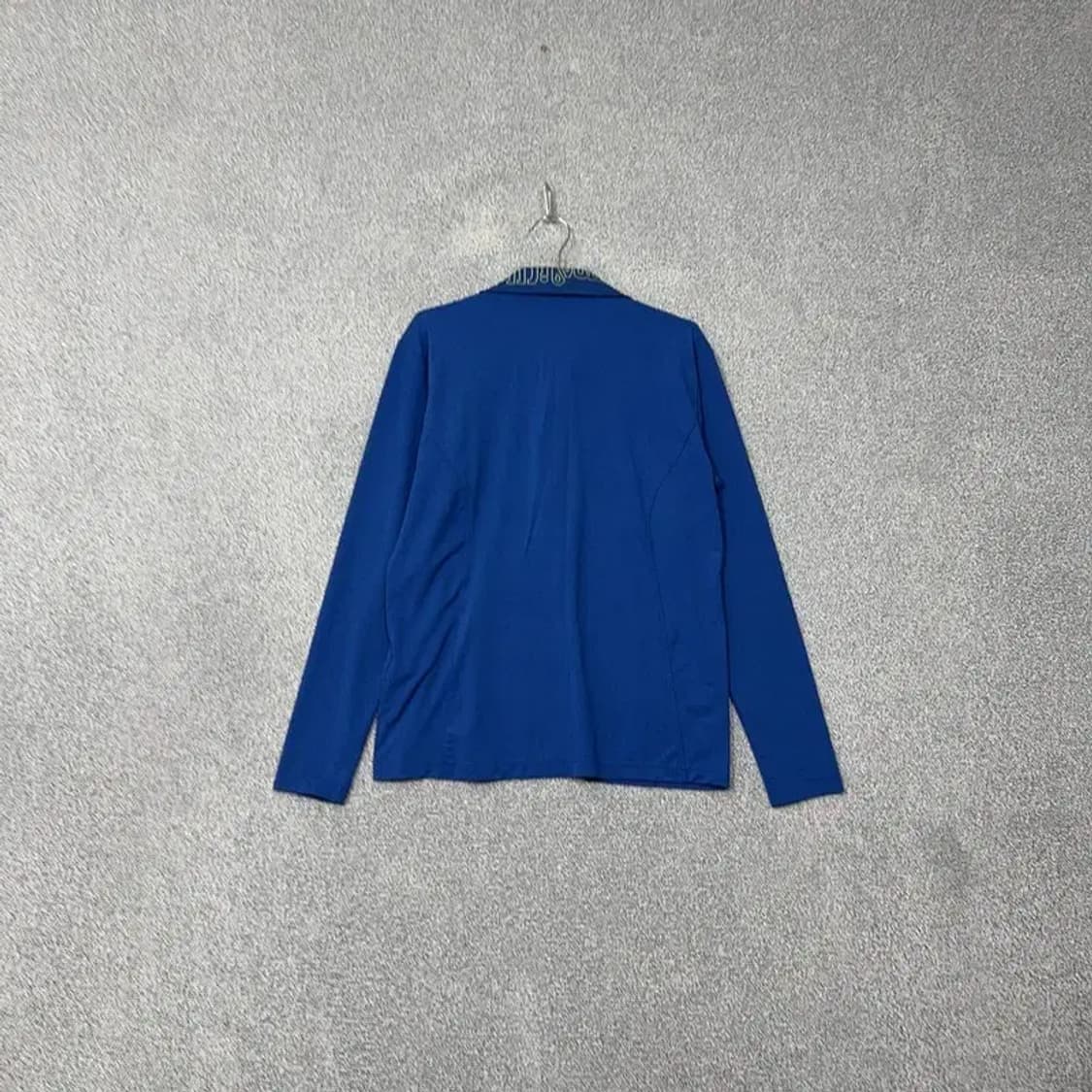 윌슨 프린팅 블루 로고 기능성 긴팔 카라티 100 상품이미지2