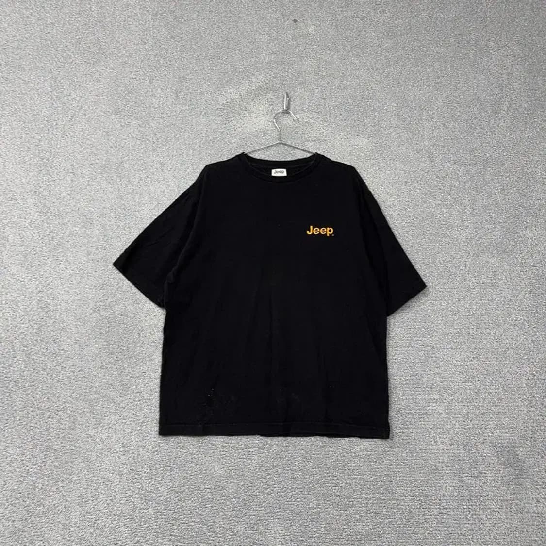 지프 블랙 로고 오버핏 반팔 티 XL 상품이미지1